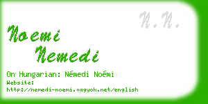 noemi nemedi business card